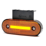 Фонарь габаритный 146 ЖЕЛТЫЙ (Schmits) неон, с функцией поворота и кронштейном (1 полоса) 24В (ТАС)