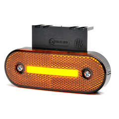 Фонарь габаритный 146 ЖЕЛТЫЙ (Schmits) неон, с функцией поворота и кронштейном (1 полоса) 24В (ТАС)