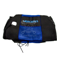 Чехол-сиденья MERCEDES ACTROS (2 ремня, вышивка, синий) к-т (13618)