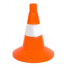 Конус дорожный 320 мм мягкий, 1 светоотражающая полоса КС-1.6