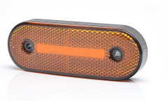 Фонарь габаритный 146-00 ЖЕЛТЫЙ (Schmits) неон (1 полоса) 24В (ТАС)