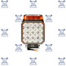 Фара светодиодная 12/24В. 20Вт. 130х30х100мм. 16 изл. с маяком / AE20S-16LED-PC-WR АвтоЭлектрика