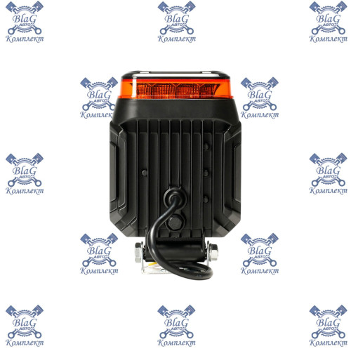Фара светодиодная 12/24В. 20Вт. 130х30х100мм. 16 изл. с маяком / AE20S-16LED-PC-WR АвтоЭлектрика