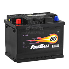 Аккумулятор FIRE BALL 6СТ-60 R (60 а/ч) 242х175х190, 480 А