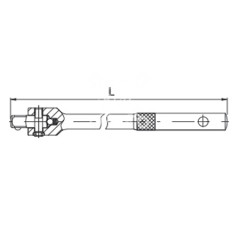 Вороток шарнирный 1/2&quot; 430мм (628343) ООО «Дело Техники»