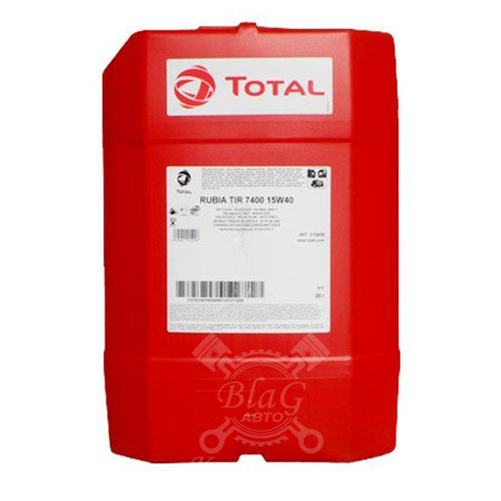 Масло моторное TOTAL Rubia TIR 7400 15W-40, 20л.