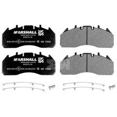 Колодки тормозные дисковые 250х107х29 (с уст. компл. к-т) WVA /VOLVO/RENAULT / М2629174 MARSHALL