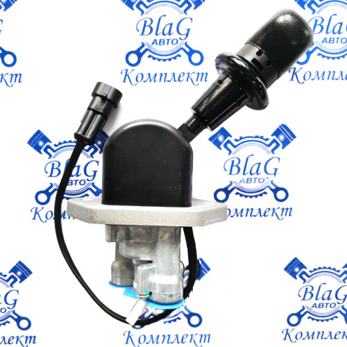 Кран ручного тормоза 2-х выводной с датчиком на панель для КАМАЗ 9617230640 / 35260042450 SORL