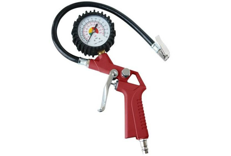 Пистолет для подкачки шин с манометром 16 атм. "RED" (10700)