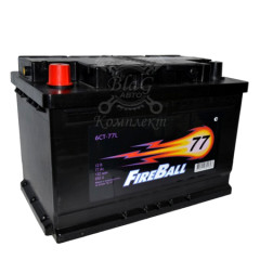 Аккумулятор FIRE BALL 6СТ-77 R (77 а/ч) 277х175х190, 650 А