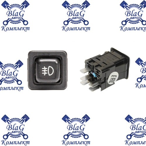 Выключатель задней противотуманной фары 12В-24В. КАМАЗ,МАЗ. ЗИЛ/86.3710-05.04