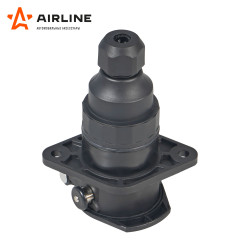 Розетка прицепа/тягача 24В 15 контактов пластик (гайка) (ATE-34)