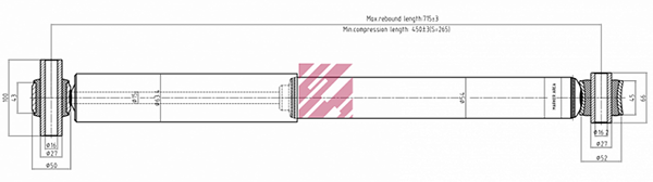 Амортизатор ВОЛЬВО передний 20769819 (M6000720)