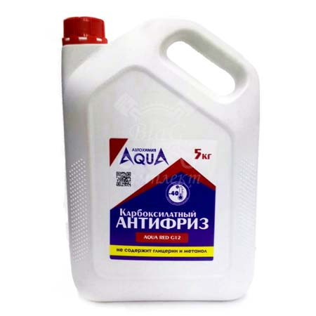 Антифриз AQUA GREEN G12 (красный) 5л. ПЭТ