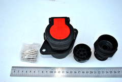 Евроразъем (розетка) ABS (15-полюсная 24V с крышкой) TrailerParts JC-158-1, А10060