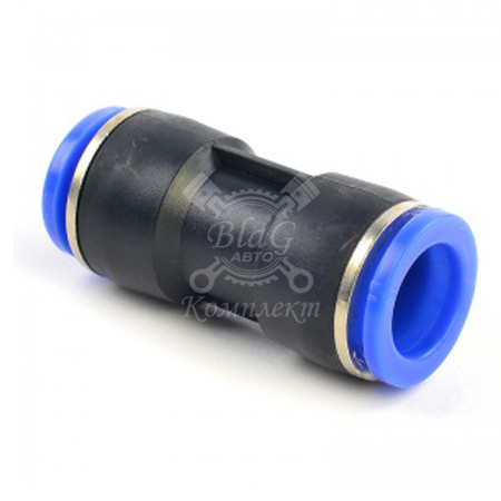 Фитинг соед. для трубок прямой Ф6 ( плас. )