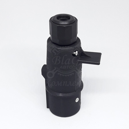 Евроразъем эл. одинарн. пластик S-Tipe (вилка) винтовой уплотнитель, 01875