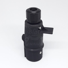 Евроразъем эл. одинарн. пластик S-Tipe (вилка) винтовой уплотнитель, 01875