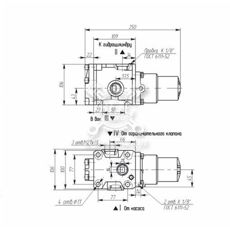 Гидрораспределитель 6520-8607010-10А