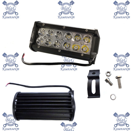 Фара светодиодная ДИАЛУЧ 10-30В. 36Вт. 2х6 изл. 12SMD / 36S12-3S