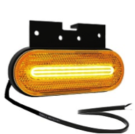 Фонарь габаритный 154-00-1 желтый, универсальный с неоновым маркерным светом с кронштейном (ТАС)