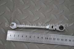 Ключ гаечный 8 рожковый + накидной с трещеткой на шарнире