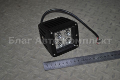 Фара светодиодная квадратная 10-30В. 12Вт. 80 х80мм. 2х2 излучателей