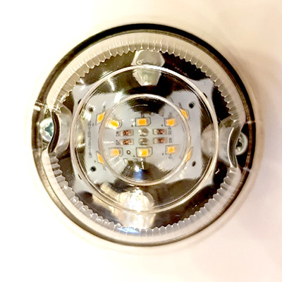 Повторитель поворота УП-102-6LED-1-24V МАЗ, универсальный с пыльником, прозр. рассеив. 24В (ТАС)