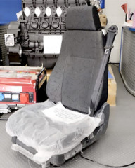 Сиденье водителя в сб.(с 3-х точеч. ремнем)  Евро пневматическое н/о / ВП6520-6800100-11