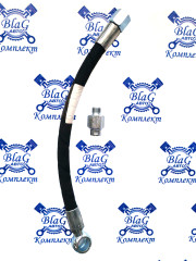 Шланг высокого давления ГУР КАМАЗ-Евро L=350 (гайка S22 + фитинг под болт М18) / 65115-3408020-50