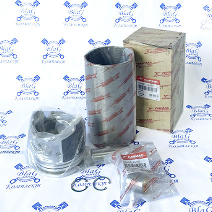 Гильза, поршень, кольца, палец, втулка (к-т) 0,25мм Yanmar, Komatsu 4TNV106,4TNV106T / 723907-22900