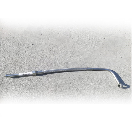 Трубка подвода масла к ТКР соединительная КАМАЗ (в оплетке) короткая 740.21-1118290