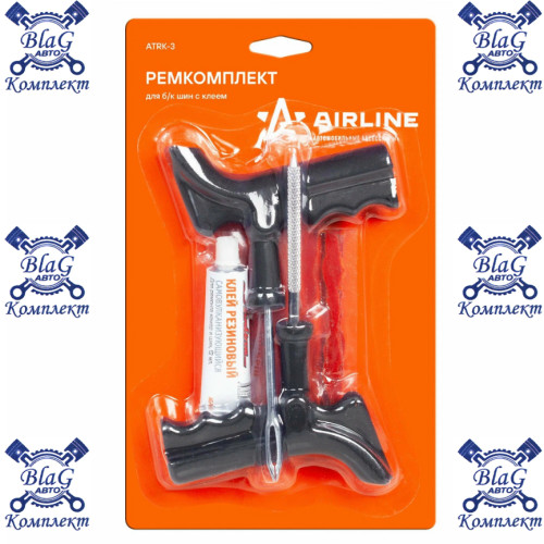 Ремкомплект для б/к шин с клеем-активатором (ATRK-3)